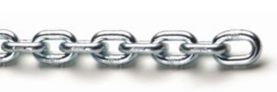 Řetěz krátký článek DIN 766, galvanicky pozinkovaný